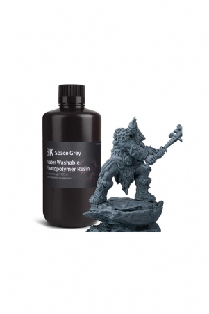 8K Suda Yıkanabilir Fotopolimer Reçine Uzay Grisi - 1 Kg