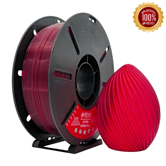 Hyper Speed Pla Şeffaf Kırmızı Filament