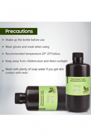 Plant-Based (Bitki Bazlı) Reçine Gri 0.5 Kg