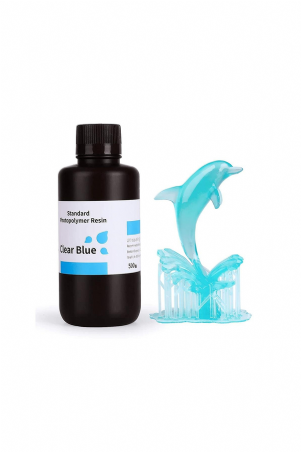 Standart Fotopolimer Reçine Şeffaf Mavi - 0.5 Kg